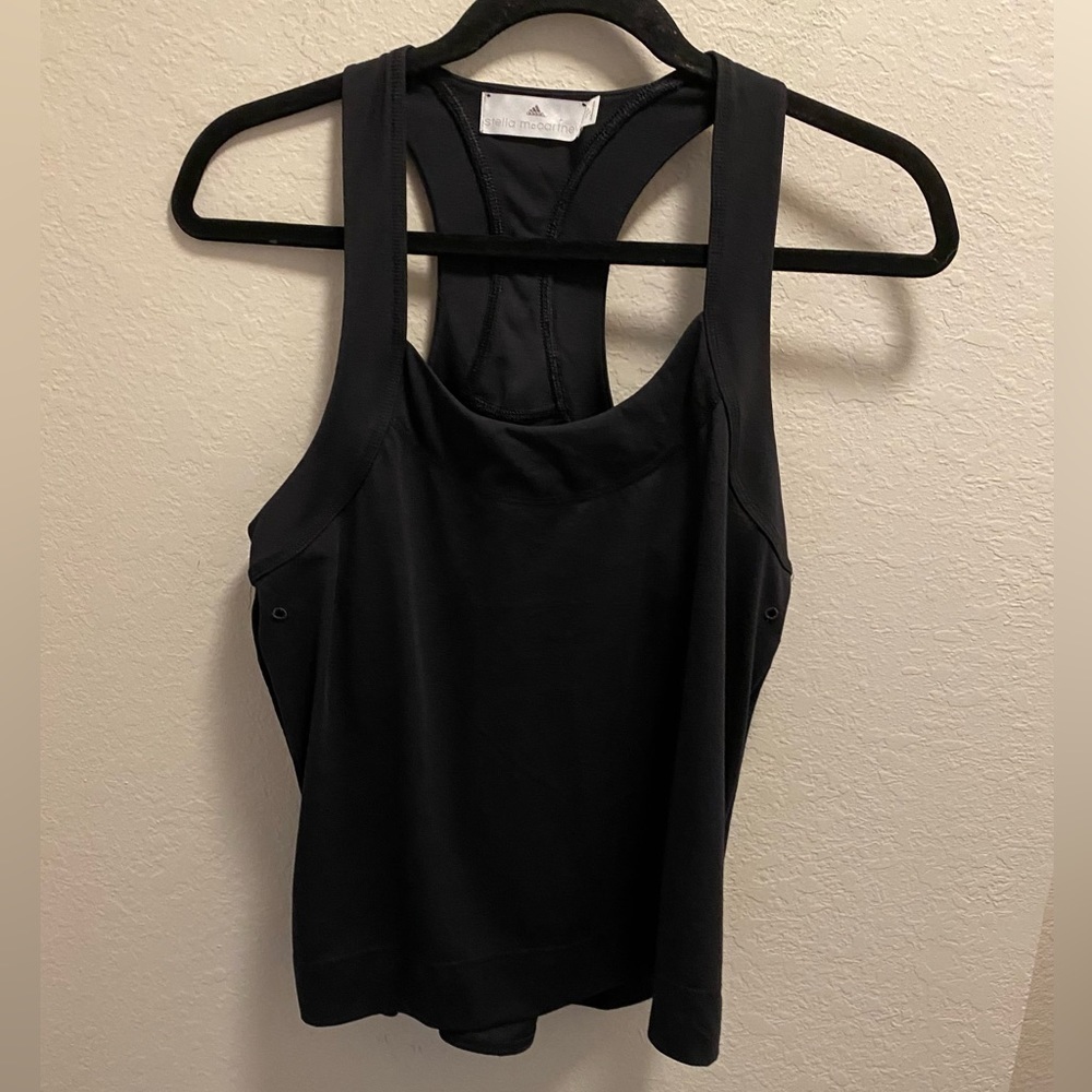 Adidas by Stella McCartney Black Racerback Tank.